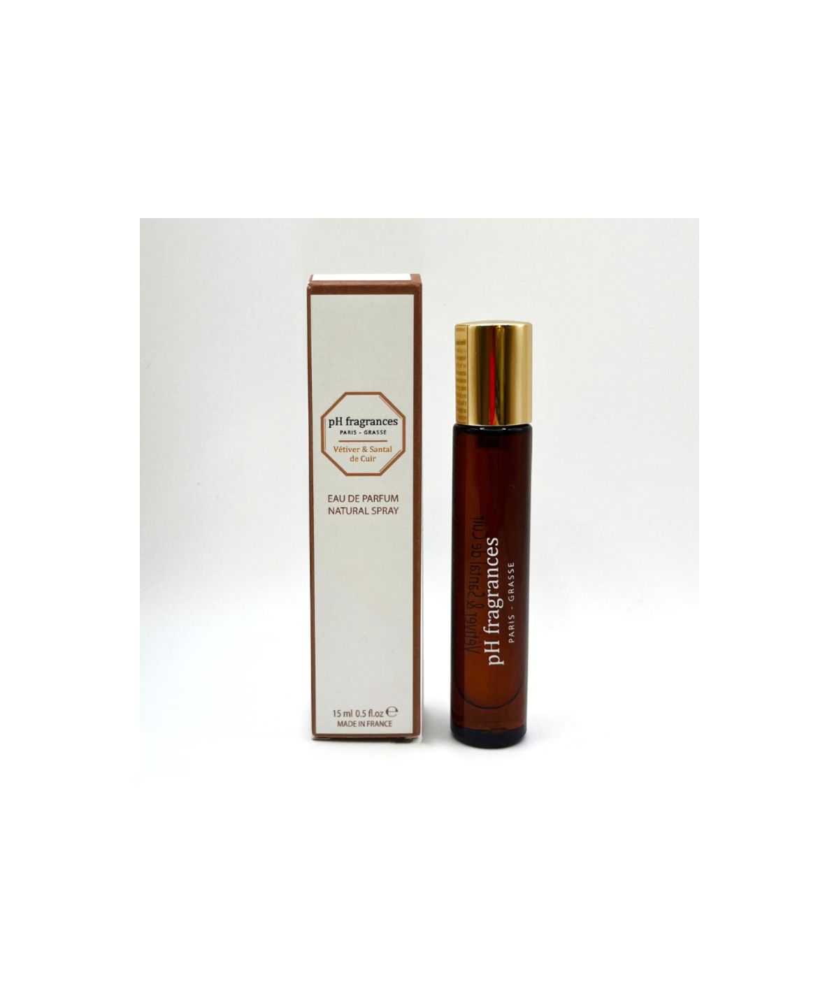 Vétiver & Santal de Cuir pH Fragrances 15 ml en Anhelo