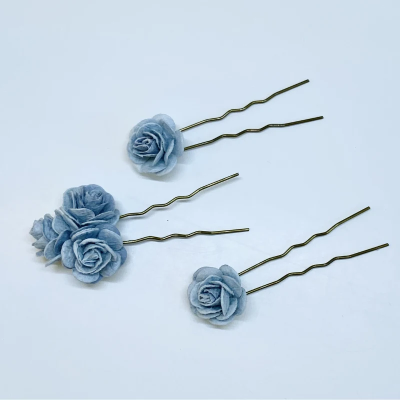 Horquillas de flores azules | Anhelo