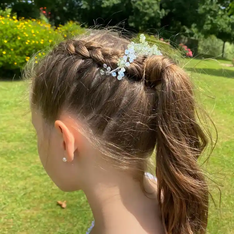 Tocados para novias con coleta -Anhelo