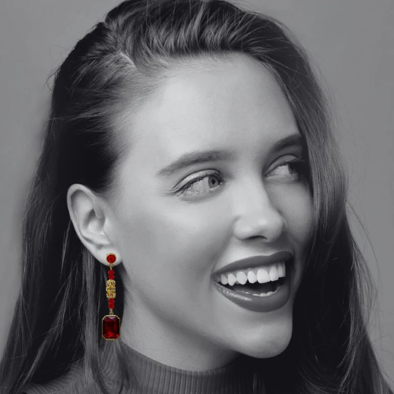 Joyas artesanales - Pendientes rojos | Anhelo