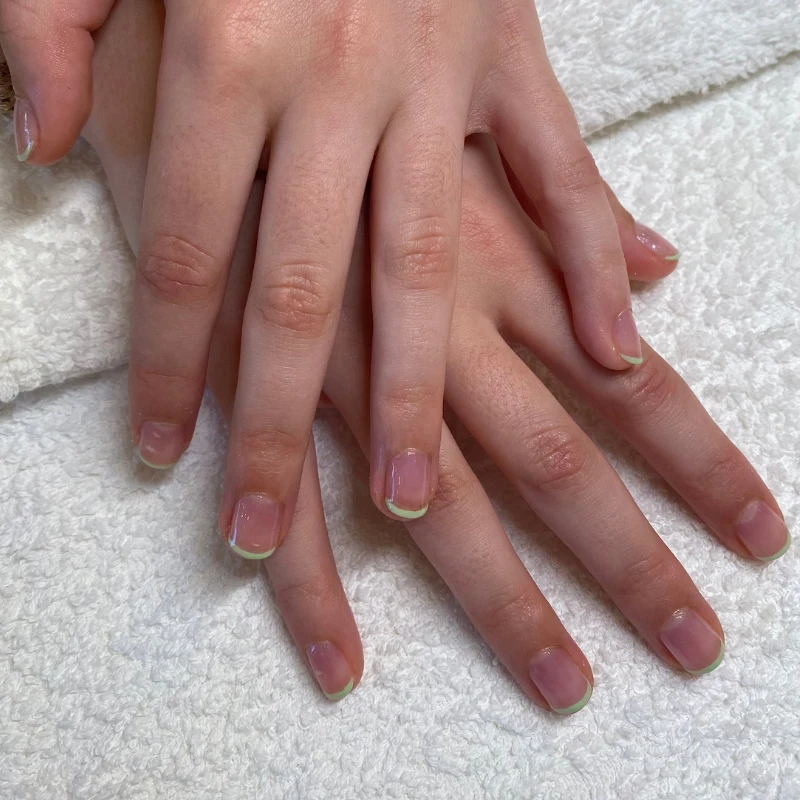 Manicura francesa colores neones | Anhelo