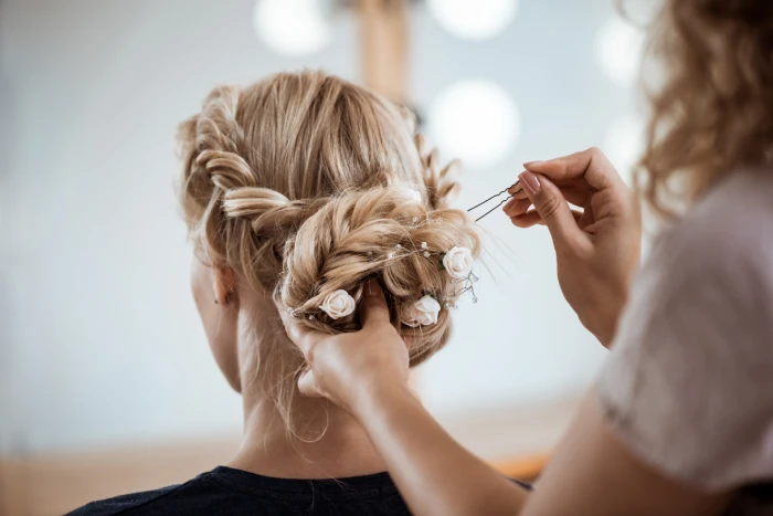 Peinado de novia con trenzas