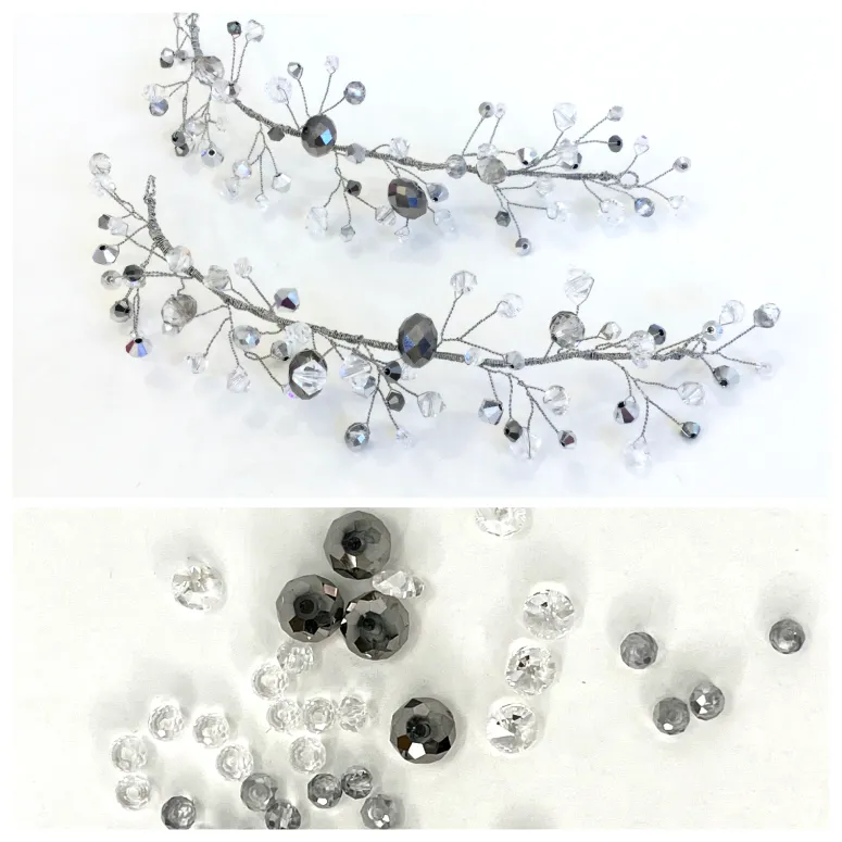 Tocado de novia con cristales - Anhelo