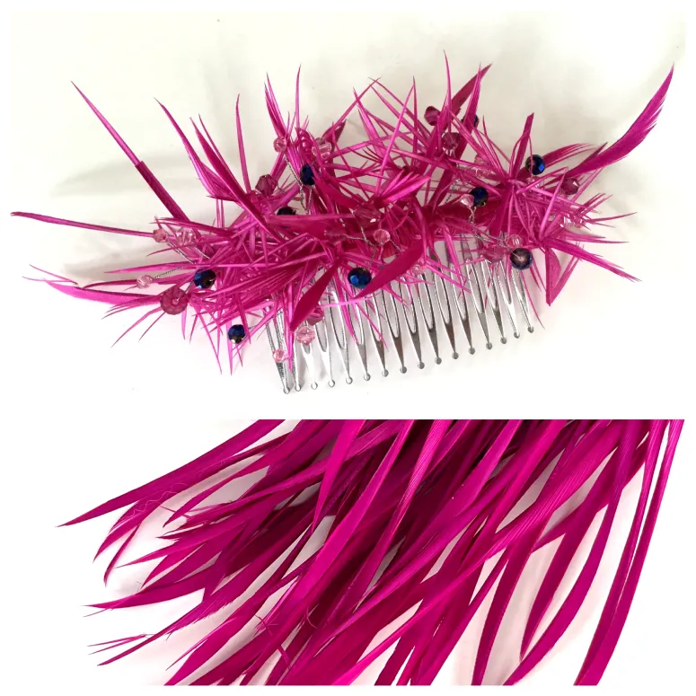 Tocado con plumas - Anhelo