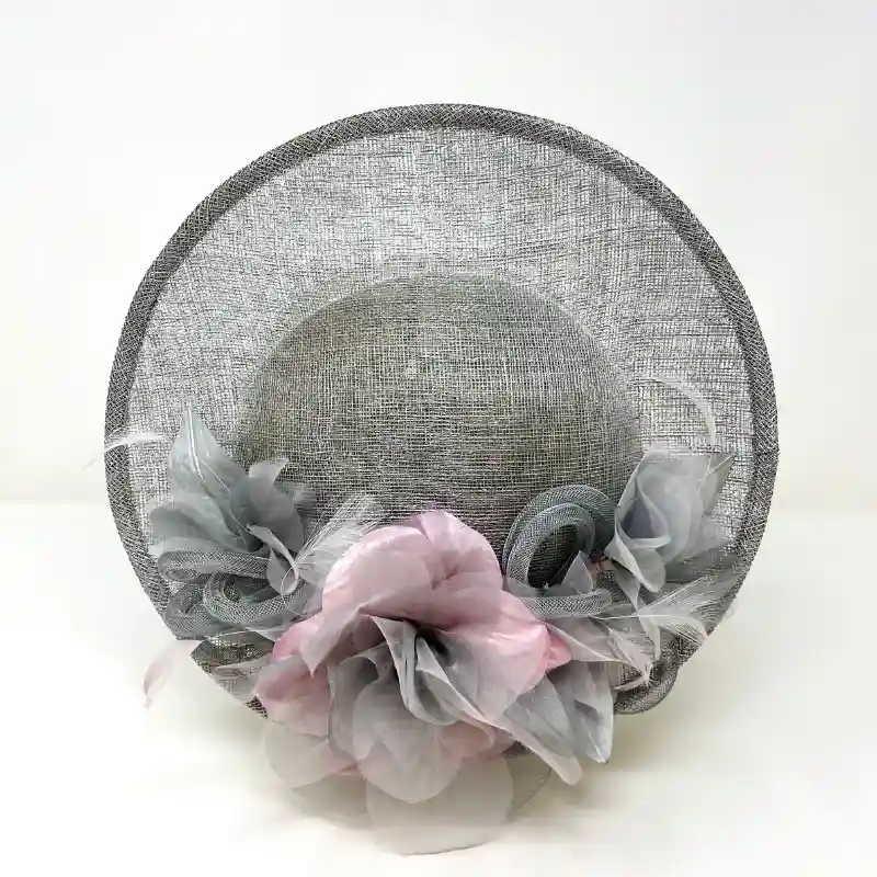 Tocados para bodas de mañana sombrero gris | Anhelo