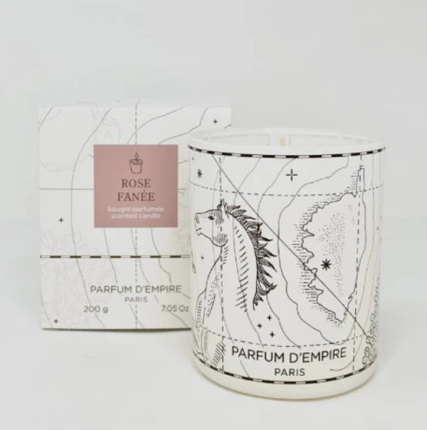 Vela rose fanee parfum d empire